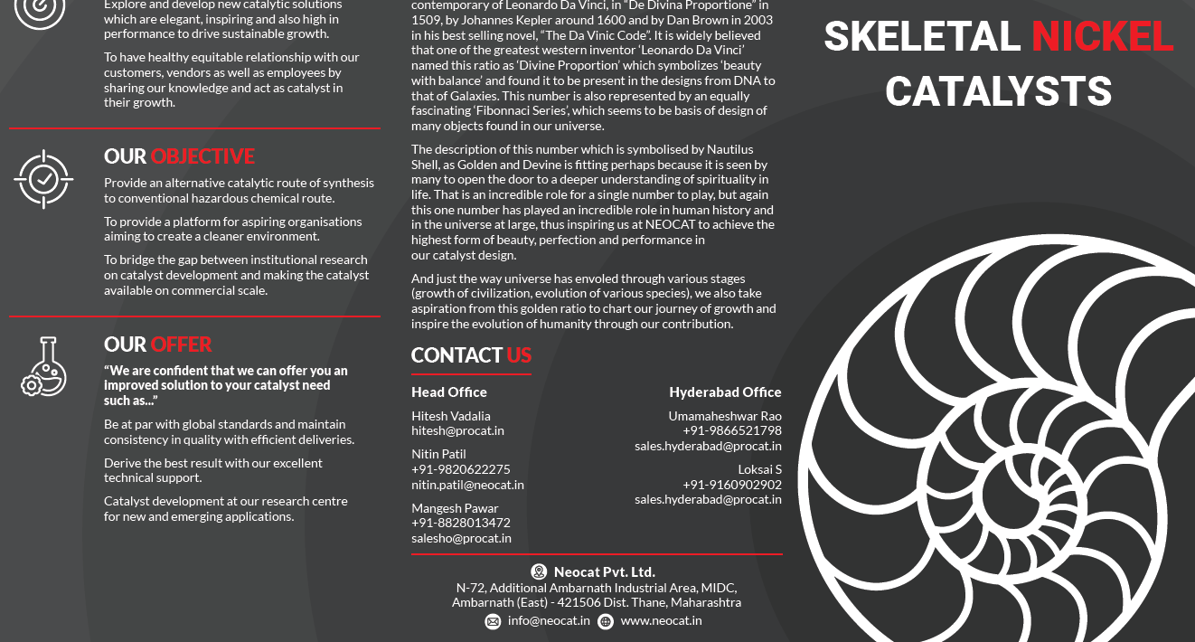 Skeletal Nickel Catalysts Neocat